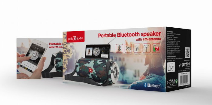 Haut-parleurs bluetooth portables GEMBIRD SPK-BT-17-CM