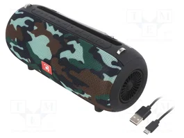GEMBIRD Haut-parleur Bluetooth Camouflage avec Support Mobile/Tablette