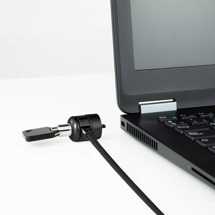 Tooq Câble de Sécurité avec Clé pour Ordinateur Portable - 1.5 m - Compatible avec Portables, Moniteurs et TV avec Fente Kensington Tooq Câble de Sécurité avec Clé pour Ordinateur Portable - 1.5 m - Compatible avec Portables, Moniteurs et TV avec Fente Kensington