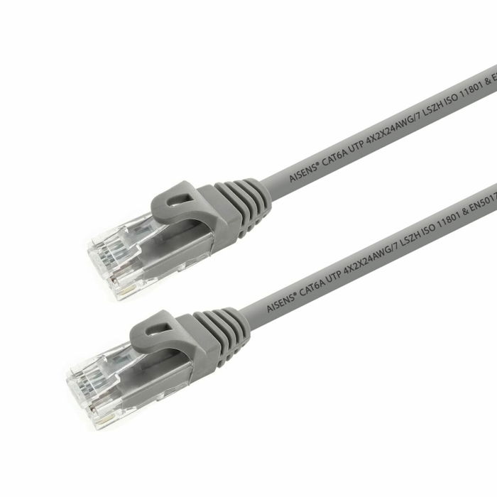 Câble RJ45 Catégorie 6 UTP Rigide Aisens A145-0329 Gris 5 m Câble RJ45 Catégorie 6 UTP Rigide Aisens A145-0329 Gris 5 m