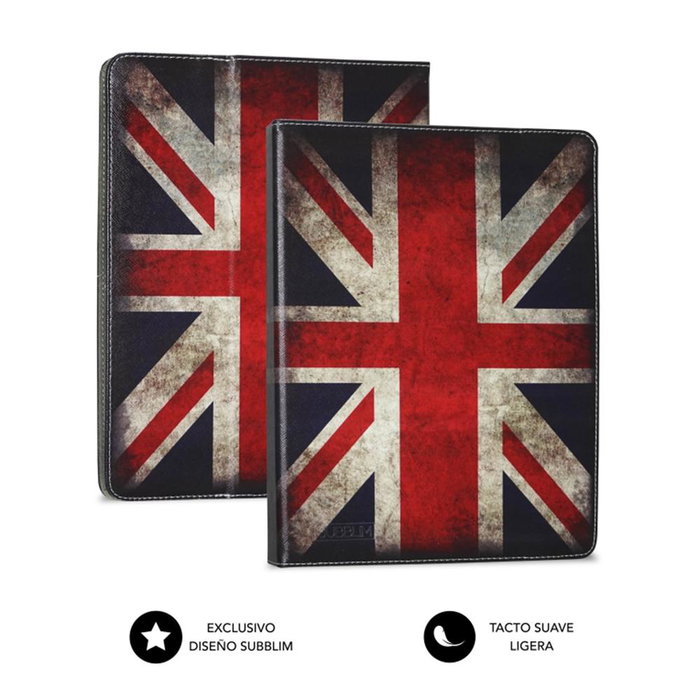 Subblim Trendy Case Housse universelle pour tablette 10.1 pouces - Folio avec support, fermeture élastique, motif Union Jack Subblim Trendy Case Housse universelle pour tablette 10.1 pouces - Folio avec support, fermeture élastique, motif Union Jack
