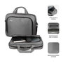 Subblim Oxford Mallette pour ordinateur portable 15,4-16 pouces Gris Sacoche de transport en polyester résistant avec compartiments