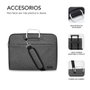 Subblim Housse ordinateur portable Business 15.6 pouces grise, étui rembourré pour MacBook Pro, Dell, HP, Lenovo