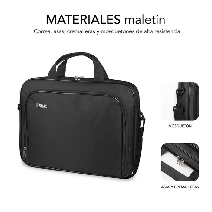 Subblim Oxford Mallet Sacoche Ordinateur Portable 11-12.5 Pouces Noir