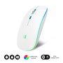 Souris Bluetooth Sans Fil Subblim SUBMO-LDFLAT2 Blanc 1600 dpi