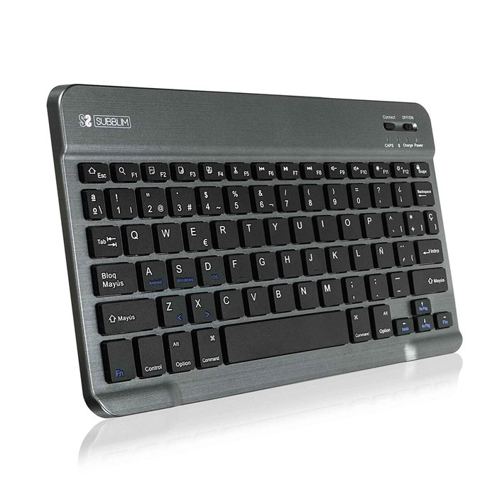 Housse pour Tablette et Clavier Subblim SUB-KT2-BT0002 Gris Espagnol Qwerty Housse pour Tablette et Clavier Subblim SUB-KT2-BT0002 Gris Espagnol Qwerty
