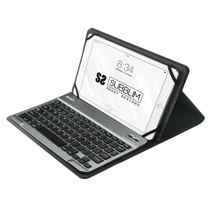 Housse pour Tablette et Clavier Subblim SUB-KT2-BT0002 Gris Espagnol Qwerty Housse pour Tablette et Clavier Subblim SUB-KT2-BT0002 Gris Espagnol Qwerty