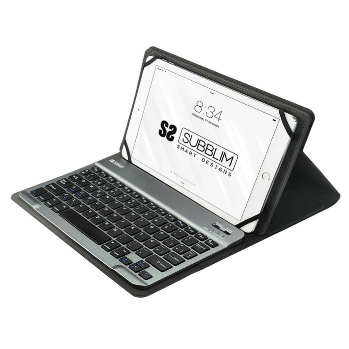 Housse pour Tablette et Clavier Subblim SUB-KT2-BT0002 Gris Espagnol Qwerty Housse pour Tablette et Clavier Subblim SUB-KT2-BT0002 Gris Espagnol Qwerty