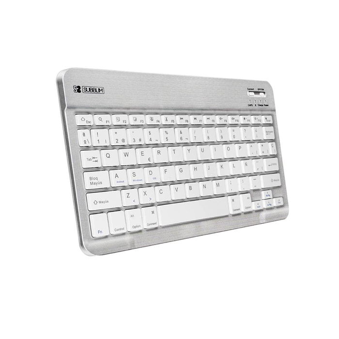Clavier Bluetooth Subblim SUB-KBT-SM0001 Argenté Espagnol Qwerty