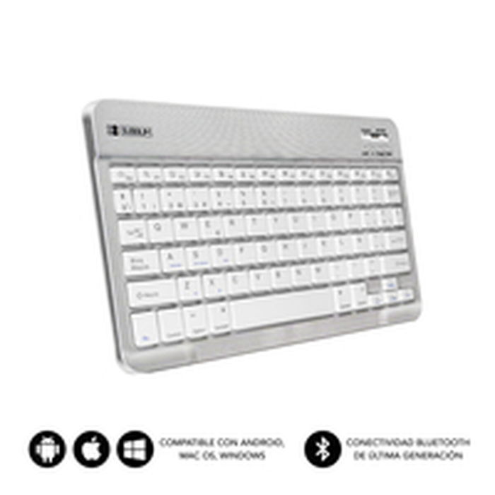 Clavier Bluetooth Subblim SUB-KBT-SM0001 Argenté Espagnol Qwerty