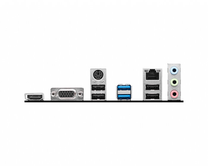 MSI PRO H610M-E DDR4 Carte mère micro ATX LGA1700 H610 (7D48-001R) - USB 3.2 Gen 1, Gigabit LAN, HD Audio