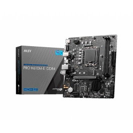 MSI PRO H610M-E DDR4 Carte mère micro ATX LGA1700 H610 (7D48-001R) - USB 3.2 Gen 1, Gigabit LAN, HD Audio