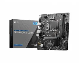 MSI PRO H610M-E DDR4 - Carte mère micro-ATX socket Intel LGA 1700 pour 12e/13e/14e génération, avec PCIe 4.0, 2x slots M.2, 2.5G LAN et HDMI