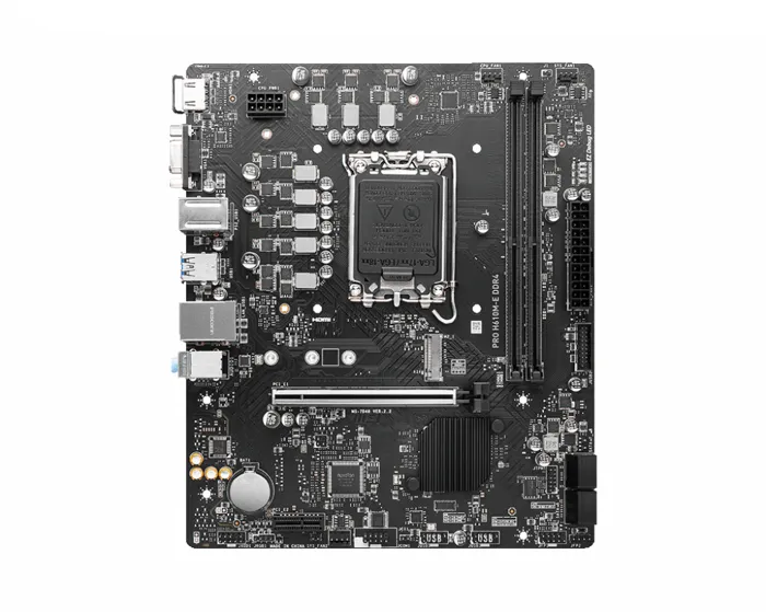 MSI PRO H610M-E DDR4 - Carte mère micro-ATX socket Intel LGA 1700 pour 12e/13e/14e génération, avec PCIe 4.0, 2x slots M.2, 2.5G LAN et HDMI