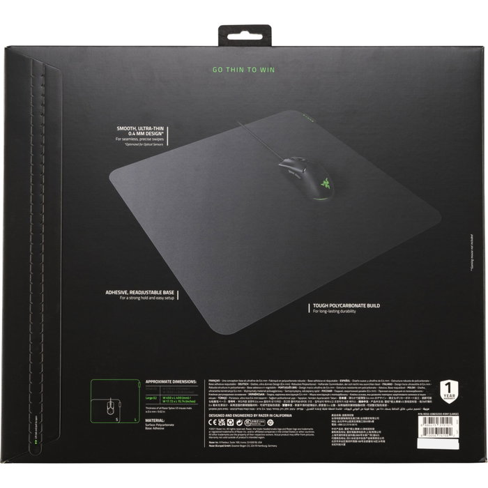 Razer Sphex V3 Tapis de souris rigide Noir