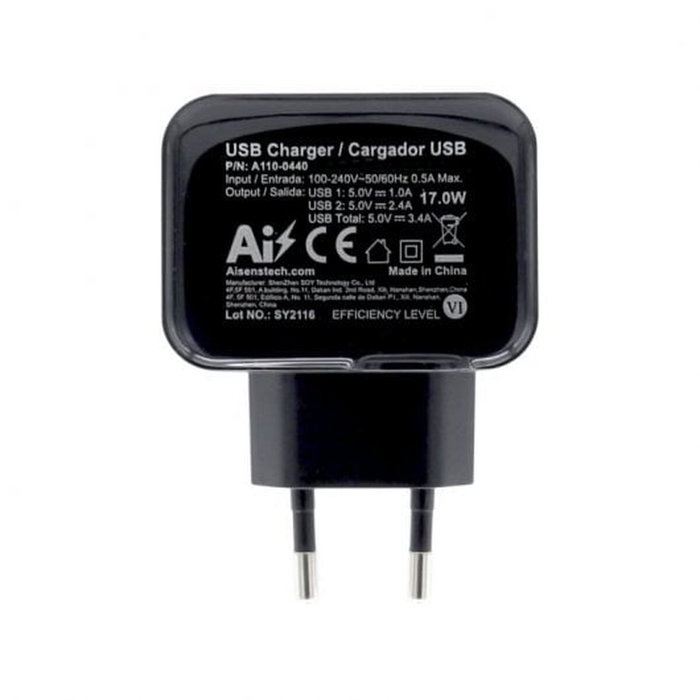 Chargeur mural Aisens A110-0440 Noir 17 W