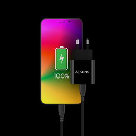 Chargeur mural Aisens A110-0538 Noir