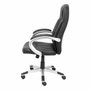 FORÖL Fauteuil Tobarra Noir en Cuir Écologique