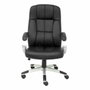 FORÖL Fauteuil Tobarra Noir en Cuir Écologique