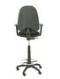 Tabouret Aýna taburete Contact permament de base Tissu Noir Structure polyamide noire Accoudoir 1D Sans appui-tête Roulettes en nylon 50 mm