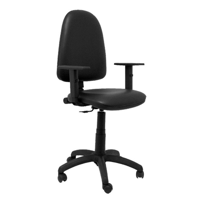 PIQUERAS Y CRESPO Chaise de bureau Aýna, Simili cuir noir