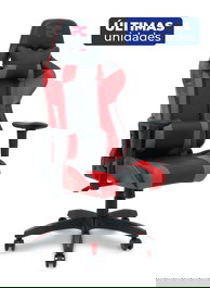 Chaise gaming Atalaya Mécanisme d'inclinaison Cuir écologique Noir Structure polyamide noire Accoudoir 2D Appui-tête 1D Roulettes en nylon 50 mm