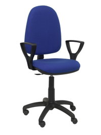 PIQUERAS Y CRESPO Chaise de bureau Aýna bleu avec accoudoirs fixes