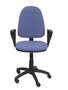 PIQUERAS Y CRESPO Chaise de bureau Aýna bleu clair avec accoudoirs fixes