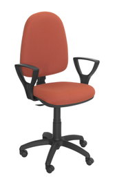 PIQUERAS Y CRESPO Chaise de bureau Aýna Marron avec mécanisme de contact permanent