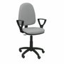 PIQUERAS Y CRESPO Chaise de bureau Aýna gris clair avec mécanisme de contact permanent