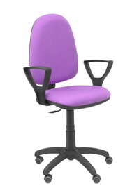 PIQUERAS Y CRESPO Chaise de bureau Aýna Lilas avec accoudoirs fixes et roulettes parquet