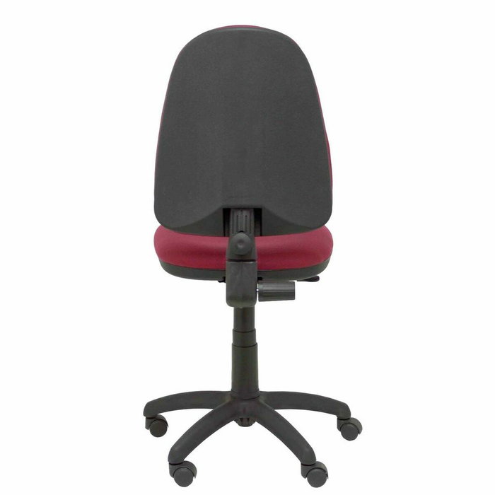 PIQUERAS Y CRESPO Chaise de bureau Aýna, tissu grenat, sans accoudoirs