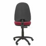 PIQUERAS Y CRESPO Chaise de bureau Aýna, tissu grenat, sans accoudoirs