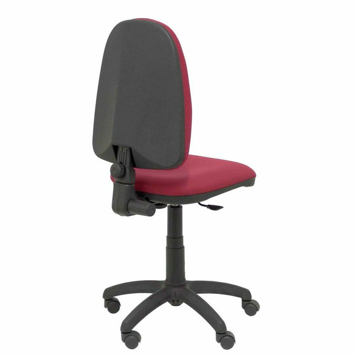 PIQUERAS Y CRESPO Chaise de bureau Aýna, tissu grenat, sans accoudoirs