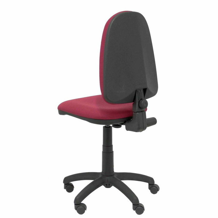 PIQUERAS Y CRESPO Chaise de bureau Aýna, tissu grenat, sans accoudoirs