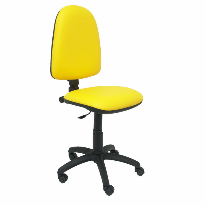 PIQUERAS Y CRESPO Chaise de bureau Aýna en simili cuir jaune PIQUERAS Y CRESPO Chaise de bureau Aýna en simili cuir jaune