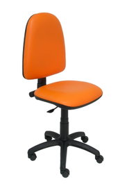 PIQUERAS Y CRESPO Chaise de bureau Aýna orange en simili cuir