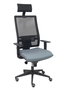 Piqueras y Crespo Chaise de bureau Horna avec mécanisme synchro, gris et noir