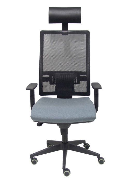 Piqueras y Crespo Chaise de bureau Horna avec mécanisme synchro, gris et noir