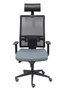 Piqueras y Crespo Chaise de bureau Horna avec mécanisme synchro, gris et noir