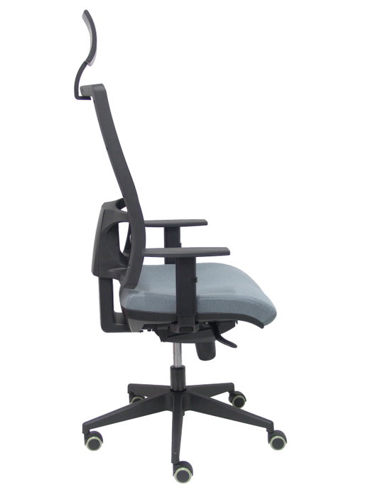 Piqueras y Crespo Chaise de bureau Horna avec mécanisme synchro, gris et noir