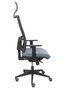 Piqueras y Crespo Chaise de bureau Horna avec mécanisme synchro, gris et noir