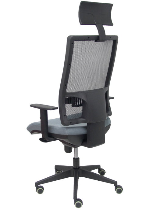 Piqueras y Crespo Chaise de bureau Horna avec mécanisme synchro, gris et noir