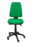 Chaise Elche Asynchrone Tissu Vert Structure polyamide noire Sans accoudoirs Sans appui-tête Roulettes en nylon 50 mm