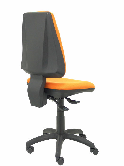Chaise Elche Asynchrone Tissu Orange Structure polyamide noire Sans accoudoirs Sans appui-tête Roulettes en nylon 50 mm Chaise Elche Asynchrone Tissu Orange Structure polyamide noire Sans accoudoirs Sans appui-tête Roulettes en nylon 50 mm