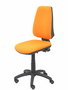 Chaise Elche Asynchrone Tissu Orange Structure polyamide noire Sans accoudoirs Sans appui-tête Roulettes en nylon 50 mm