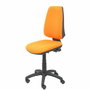 Chaise Elche Asynchrone Tissu Orange Structure polyamide noire Sans accoudoirs Sans appui-tête Roulettes en nylon 50 mm