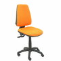 Chaise Elche Asynchrone Tissu Orange Structure polyamide noire Sans accoudoirs Sans appui-tête Roulettes en nylon 50 mm