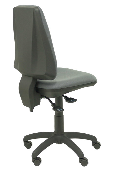 Chaise Elche Asynchrone Tissu Gris Structure polyamide noire Sans accoudoirs Sans appui-tête Roulettes en nylon 50 mm