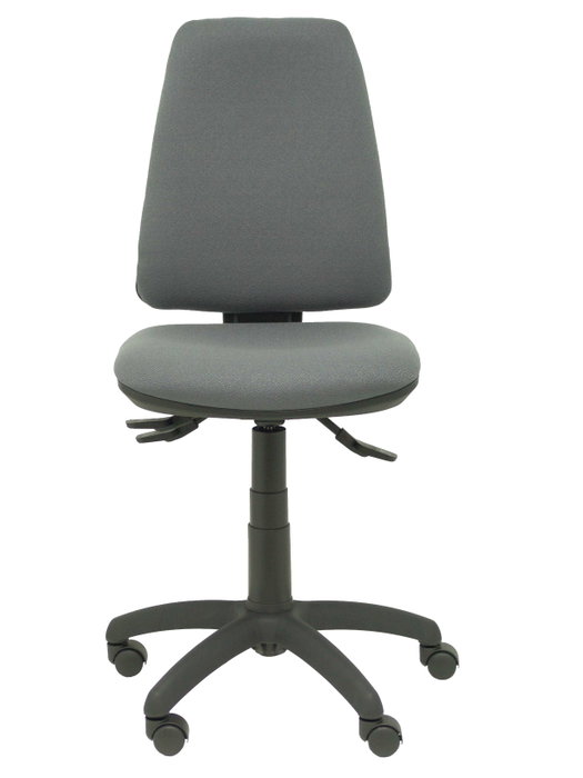 Chaise Elche Asynchrone Tissu Gris Structure polyamide noire Sans accoudoirs Sans appui-tête Roulettes en nylon 50 mm